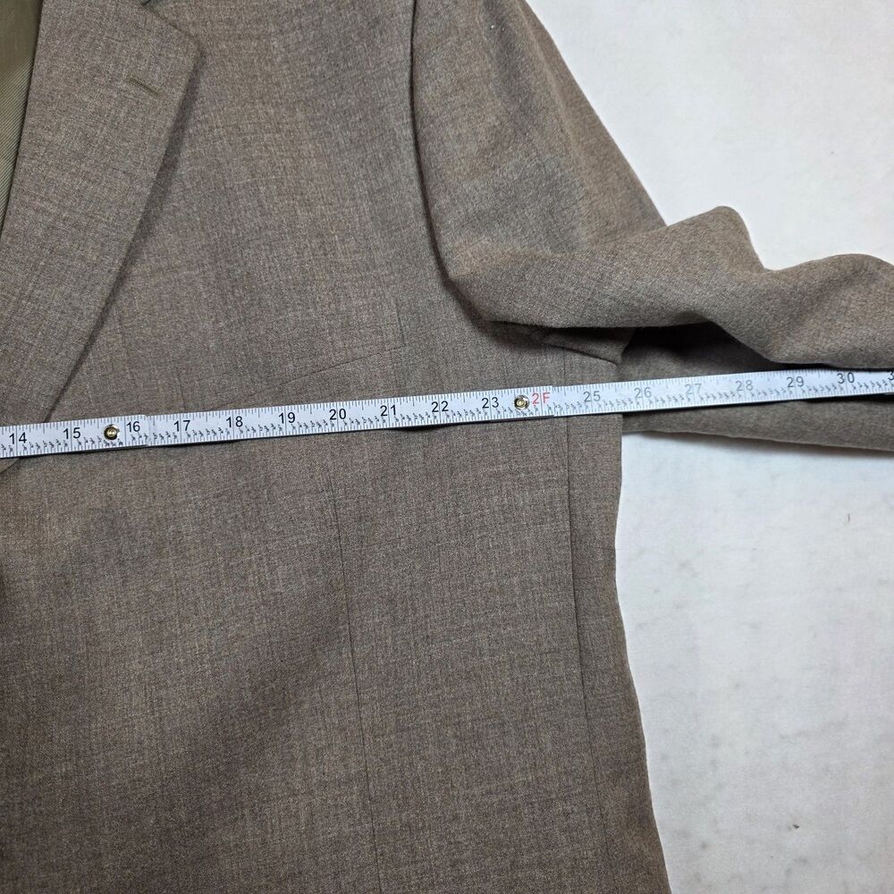 Alfani Men's Brown Wool Suit Jacket 48 Long Notch Lapel 3-Button - Picture 2 of 11